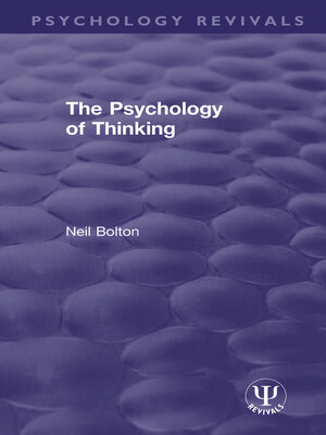 cover image of The Psychology of Thinking